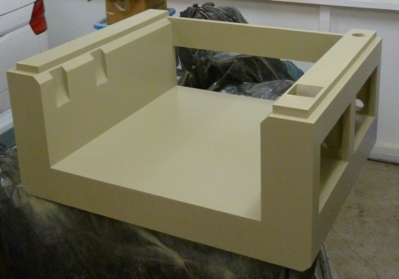 Painted CNC router base