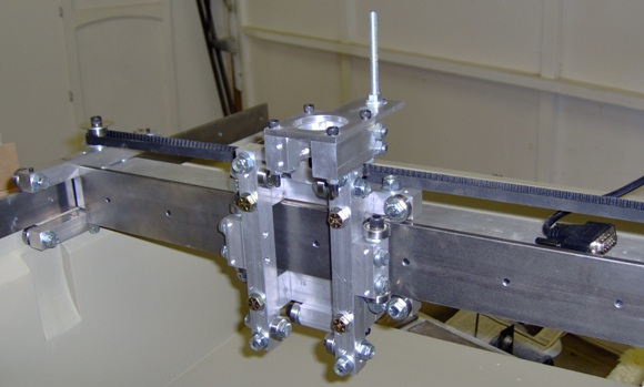 CNC carriage on gantry.