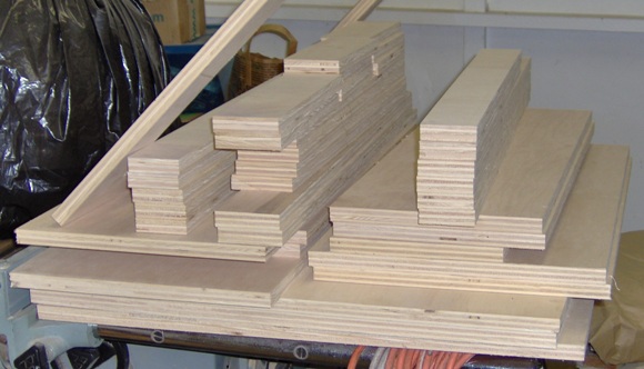 Cur plywood for the CNC project.