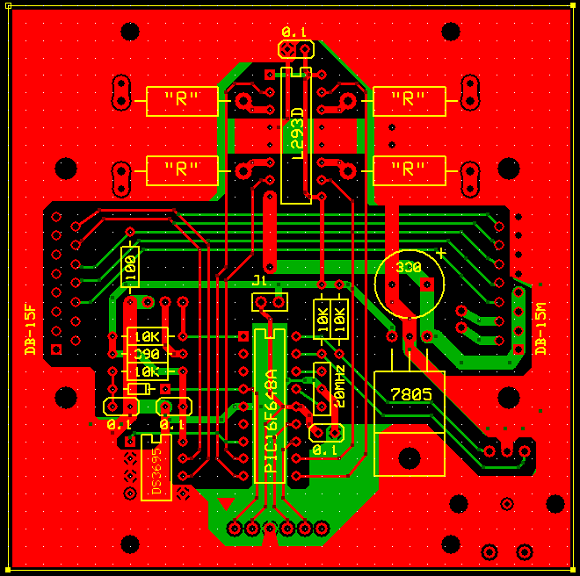 Stepping motor DG PCB artwork