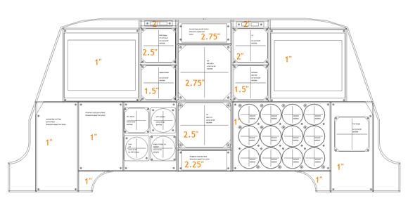 A-10C panel layout sketch