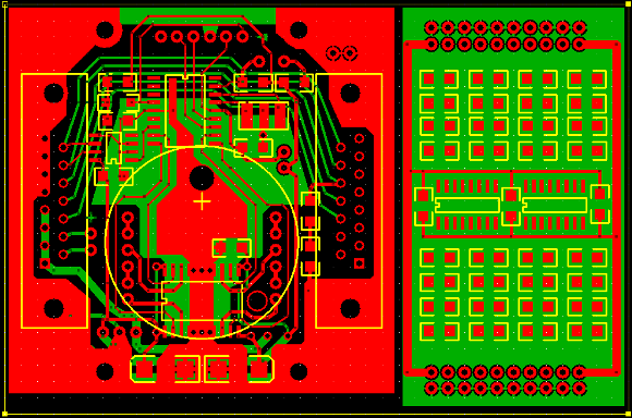PCB artwork for gauge electronics prototype
