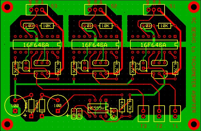 Tachometer interface circuit board