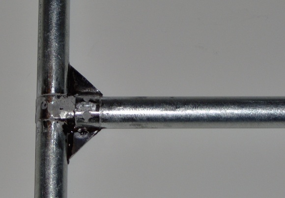 Epoxied EMT tee joint